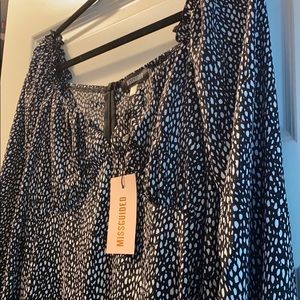 NWT Missguided Midi Milkmaid Dress